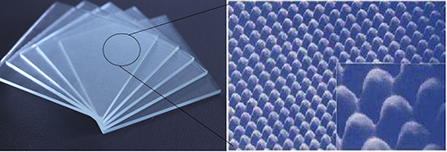 布纹减反射玻璃表面花纹 